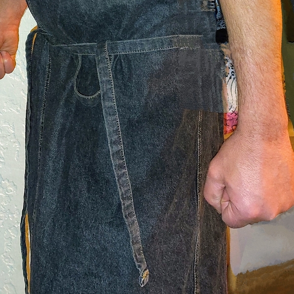Chef Works Black Denim Unisex Apron - Picture 6 of 9